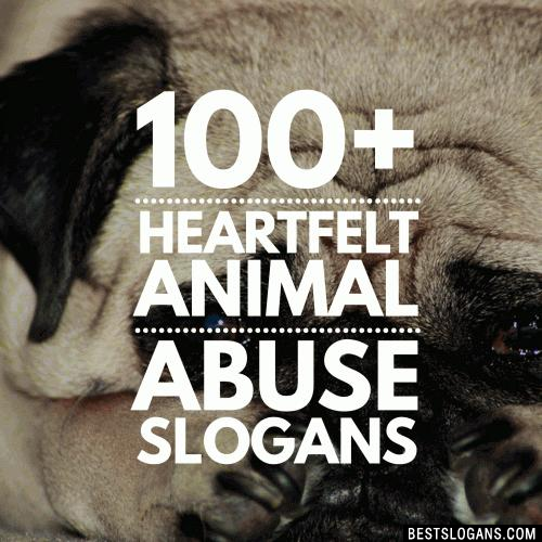 100+ Stop Animal Abuse & Cruelty Slogans, Taglines & Quotes - Rights &  Awareness In English