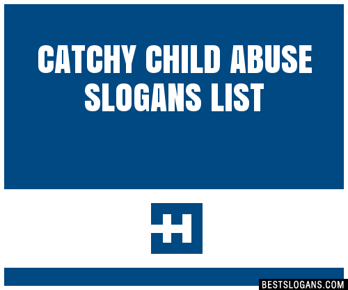 Stop child abuse slogans