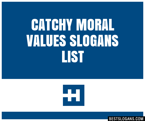 Values list moral What are