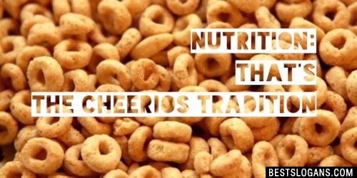 Nutrition: That's the Cheerios Tradition
