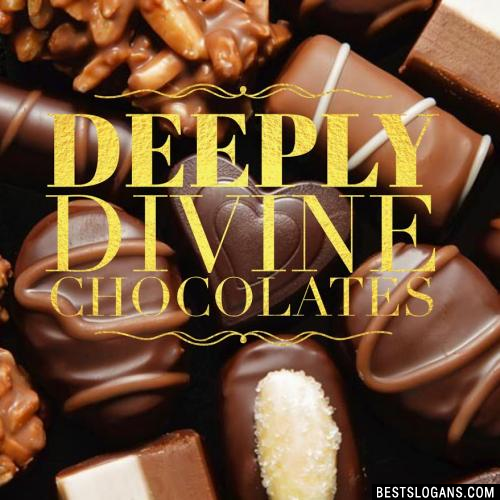 Deeply divine chocolates.