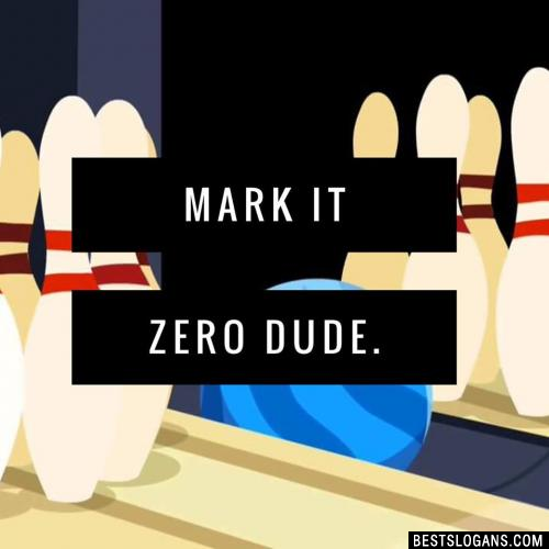 Mark it zero dude.