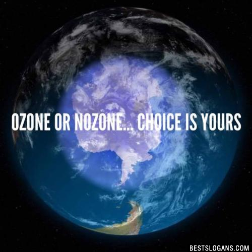 Ozone or nozone... choice is yours
