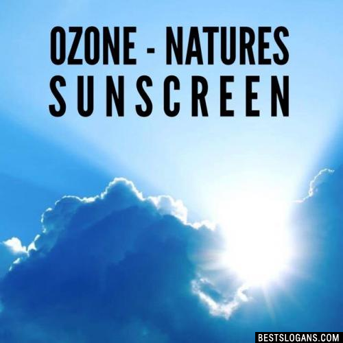 Ozone - natures sunscreen