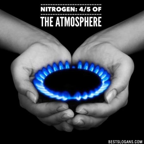 Nitrogen: 4/5 of the atmosphere