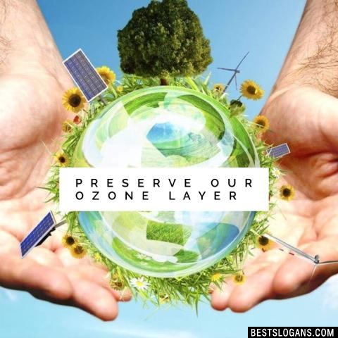 Preserve our Ozone layer