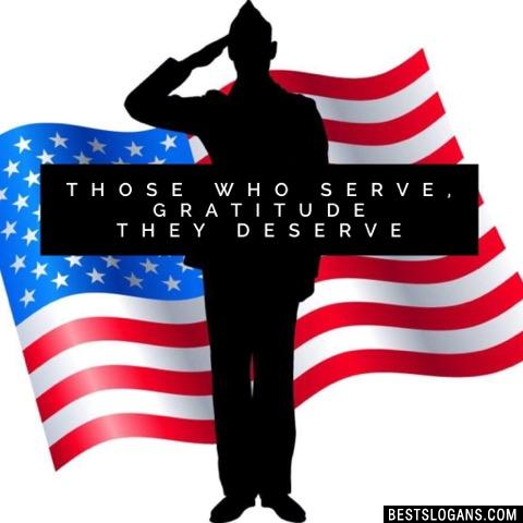 Those who serve, gratitude they deserve