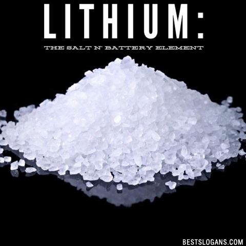 Lithium: The Salt n' Battery Element